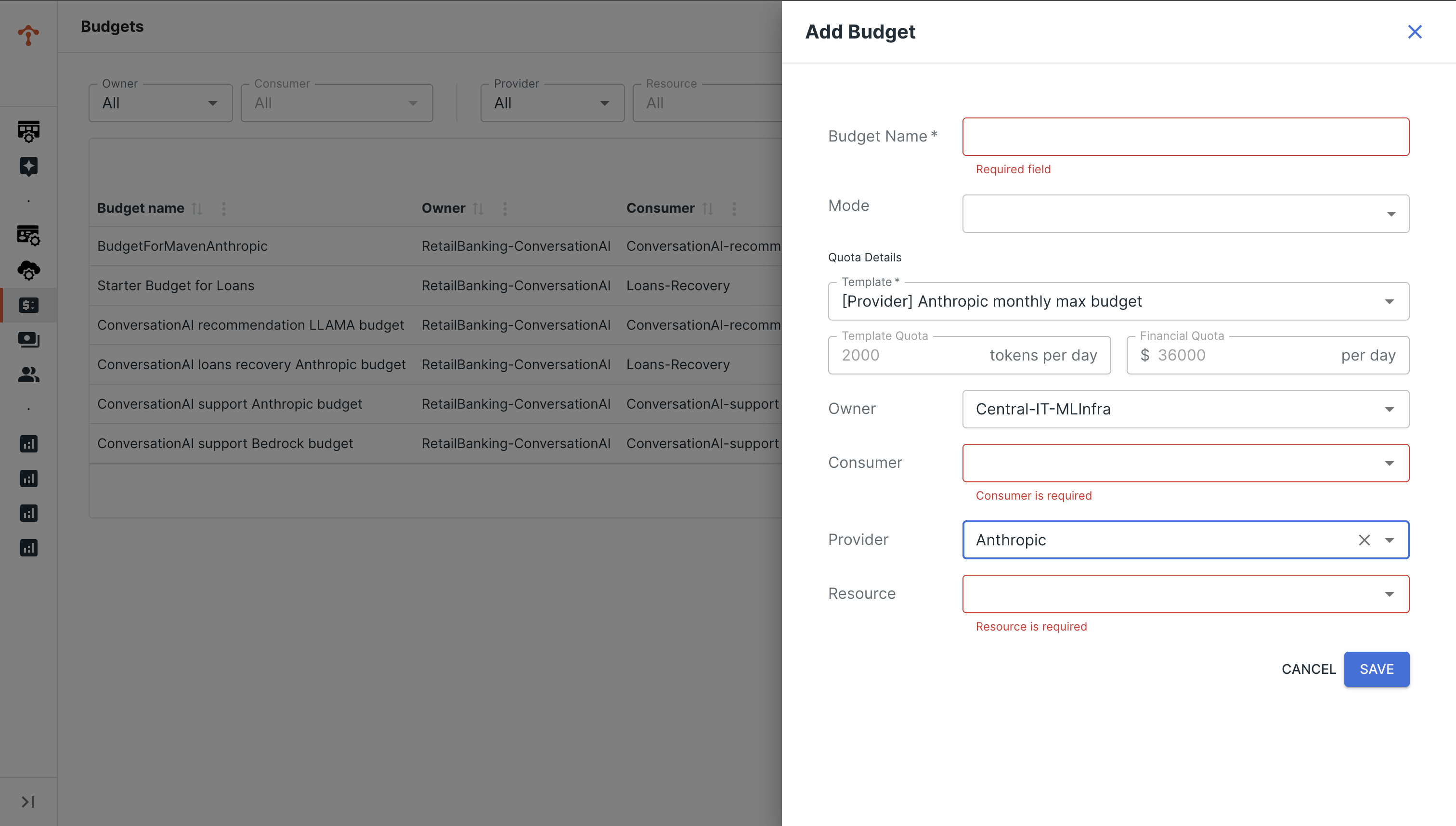 Budget Management