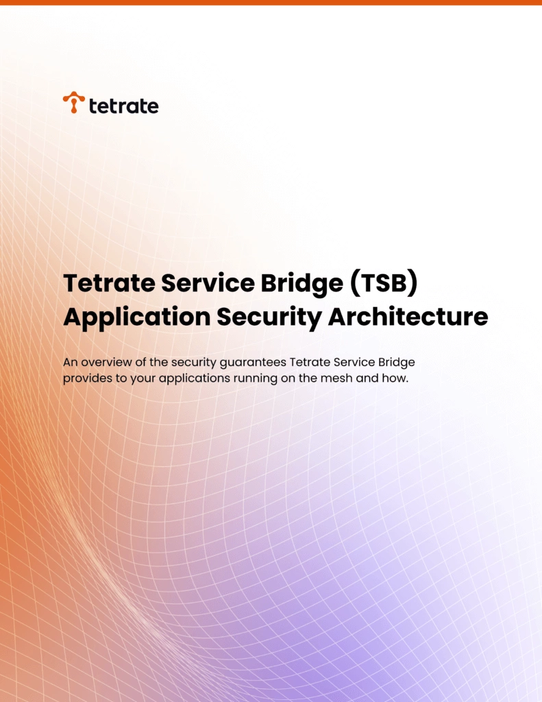 Tetrate Service Bridge Application Security Architecture