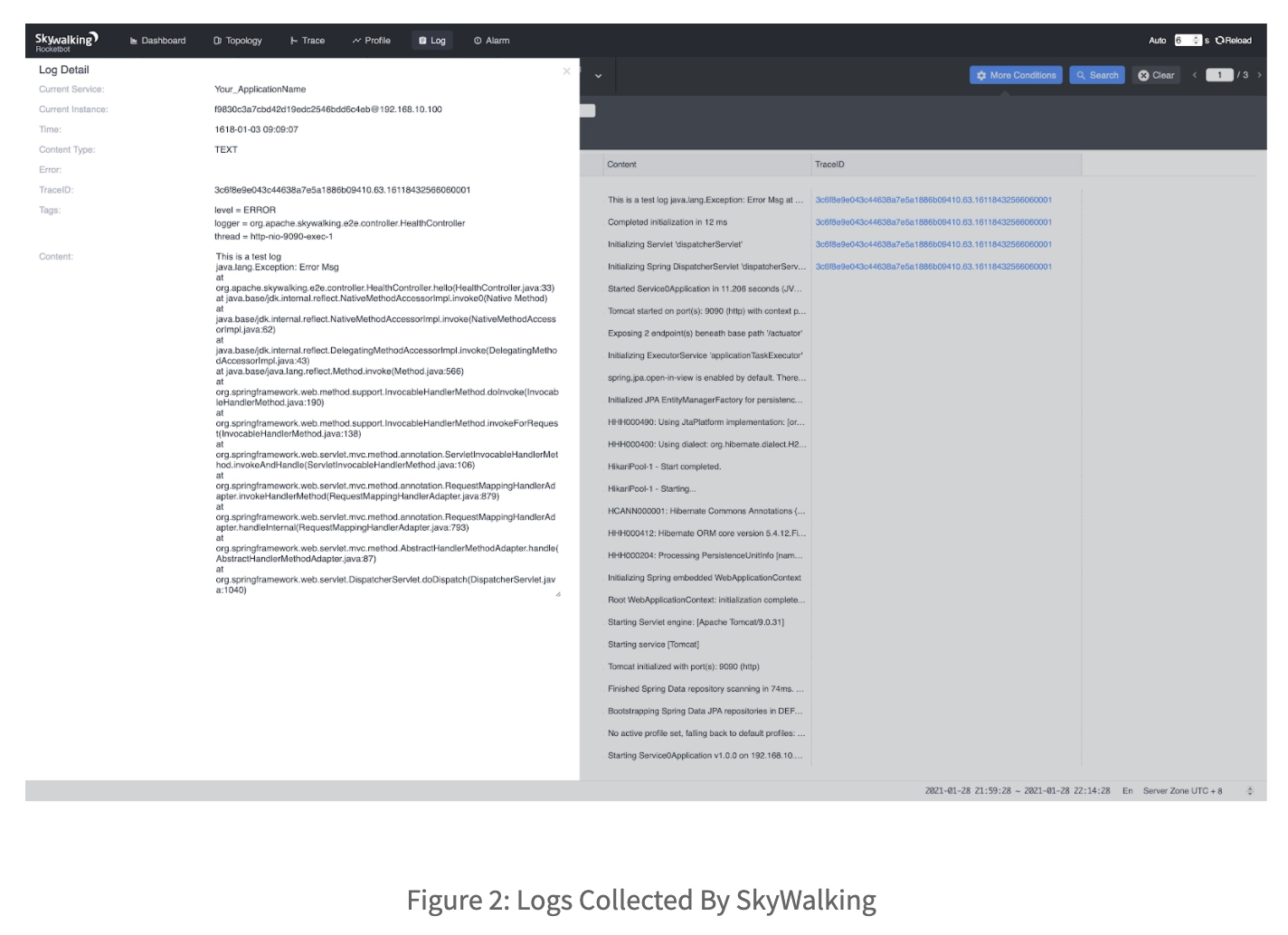 SkyWalking logs