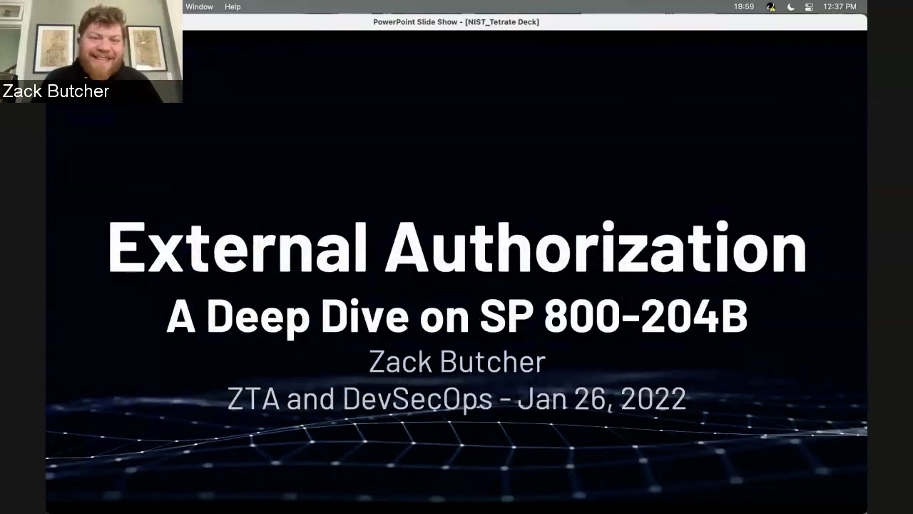 Zack Butcher on SP 800-204B