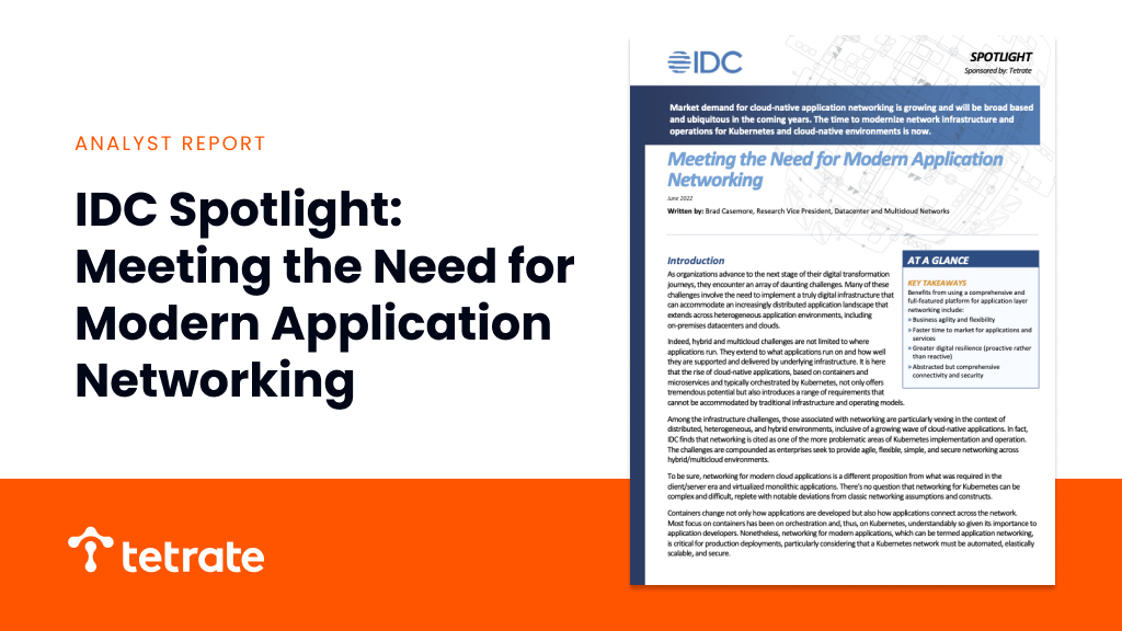 IDC Spotlight: Meeting the Need for Modern Application Networking