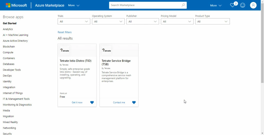 Tetrate – Azure Marketplace