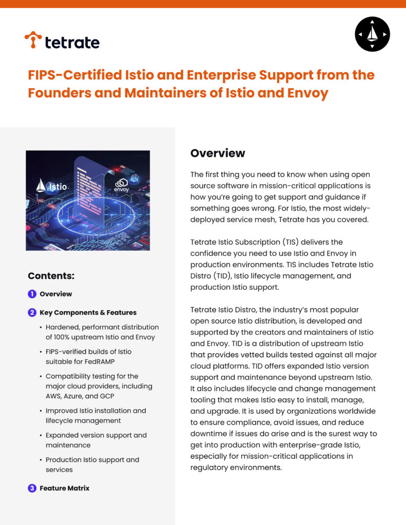 FIPS-Certified Istio and Enterprise Support
