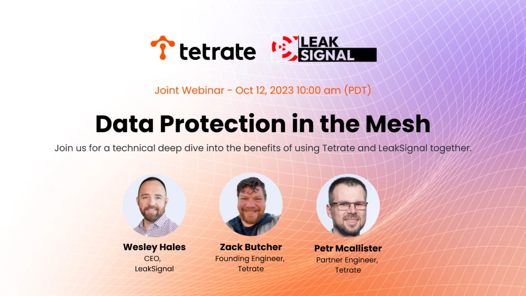 Data Protection in the Mesh with Tetrate and LeakSignal