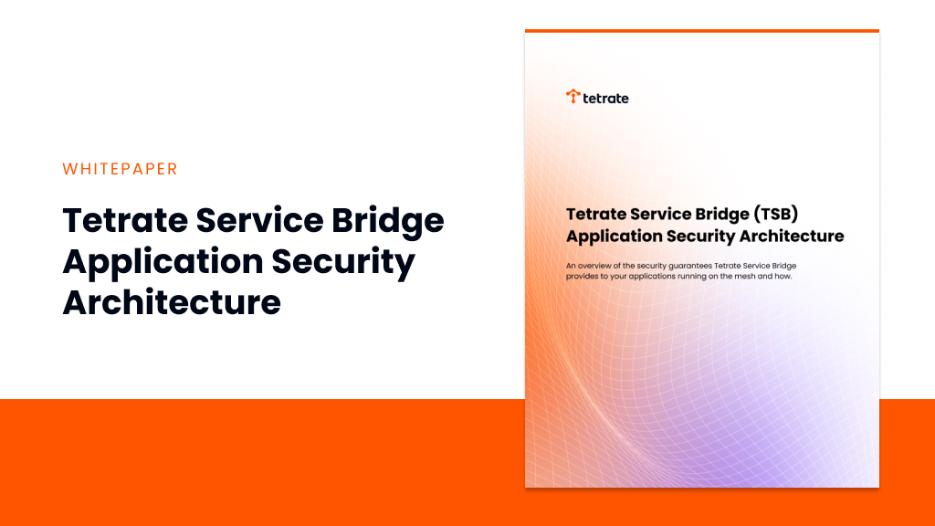 Tetrate Service Bridge Application Security Architecture